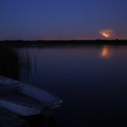Nocna pojedyncza komórka burzowa, Pojezierze Łęczyńsko-Włodawskie, Polesie Zachodnie