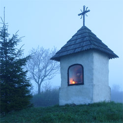 Roadside shrine, Low Beskid