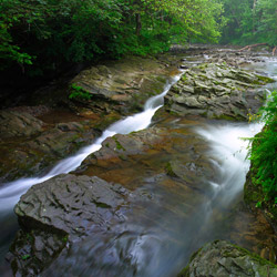 Nasiczne Stream, Landscape Park of the San River Valley, Western Bieszczady