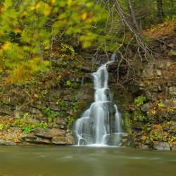 Waterfall, Landscape Park of the San River Valley , Western Bieszczady
