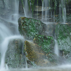 Wodospad nad Wołosatym, Park Krajobrazowy Doliny Sanu, Bieszczady Zachodnie