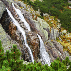 Waterfall Wielka Siklawa, Tatra National Park, High Tatras